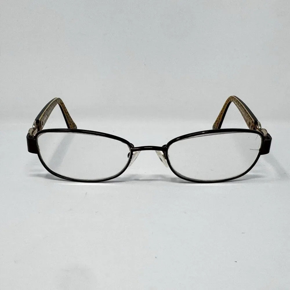 Coach Faina HC5054 9187 Satin Brown Tortoise Eyeglass Frames 49-17-135 (B)
